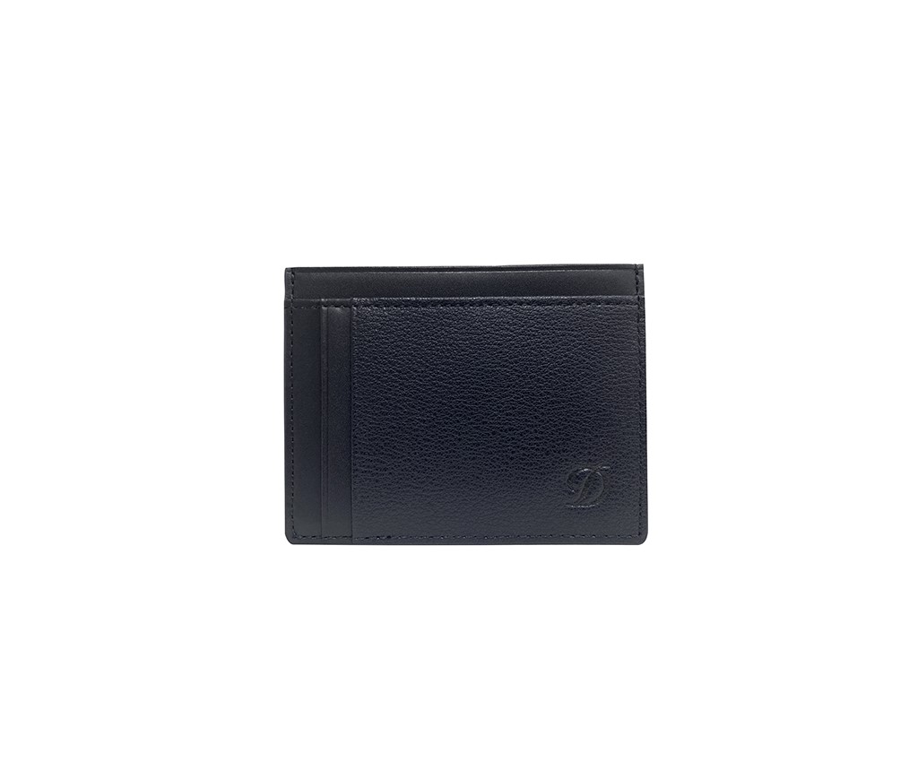 Blue Leather Credit Card Holder